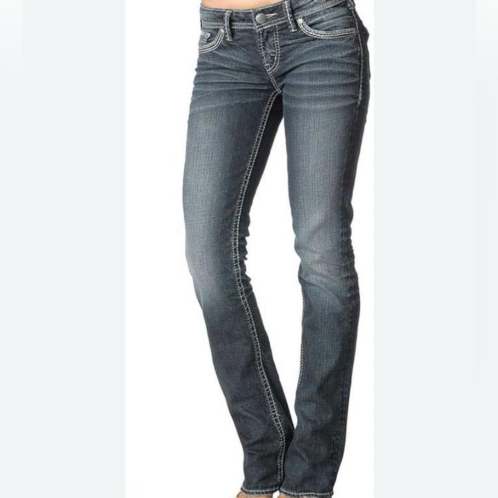 Silver Jeans Company BERKLEY jeans W29/L32 Straight leg, Dark Wash Denim